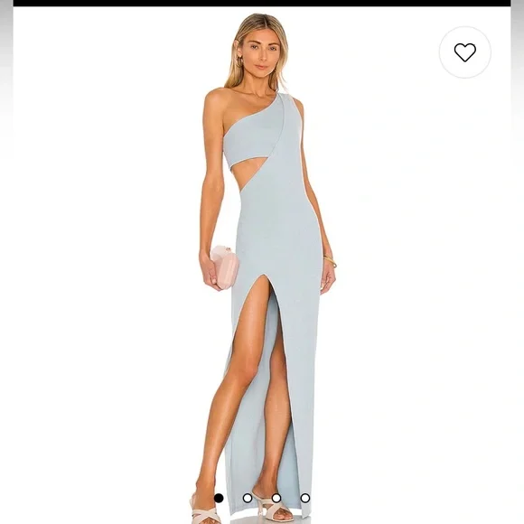 sachin and babi light blue dress Embroidered Long Dress – Saiid Kobeisy Online